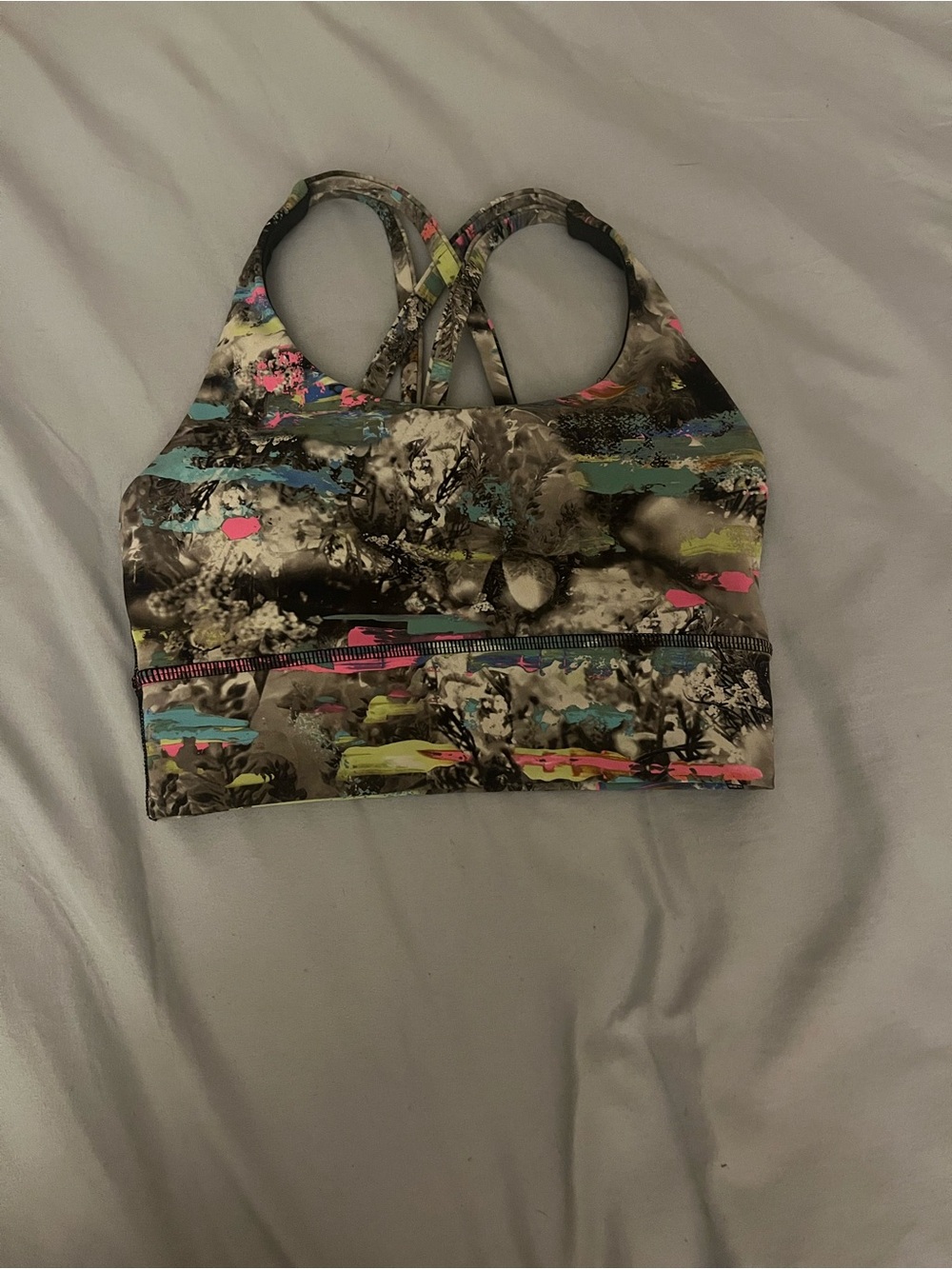 lululemon athletica Multicolor Printed Strappy Sports Bra